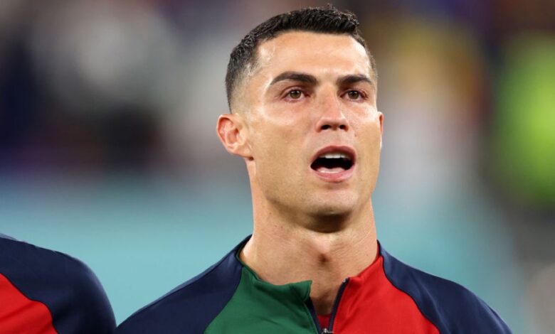 Cristiano Ronaldo llora al cantar el himno de Portugal en Mundial de Qatar 2022