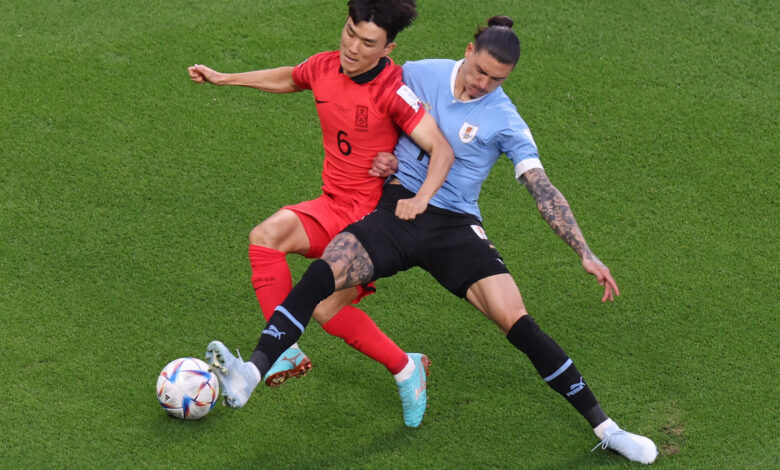 Uruguay y Corea del Sur empatan sin goles en su debut en la Copa del Mundo