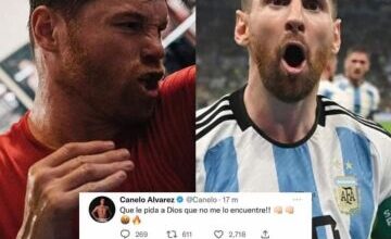 Canelo Álvarez amenaza a Lionel Messi por un video de celebración en los vestuarios tras vencer a México