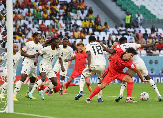 La selección de Ghana se impone 3-2 sobre Corea del Sur, evitando la eliminación