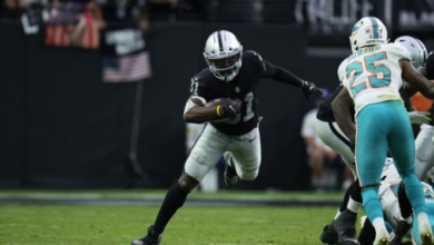 Raiders con mejor marca de puntos anotados en la duodécima semana de la NFL