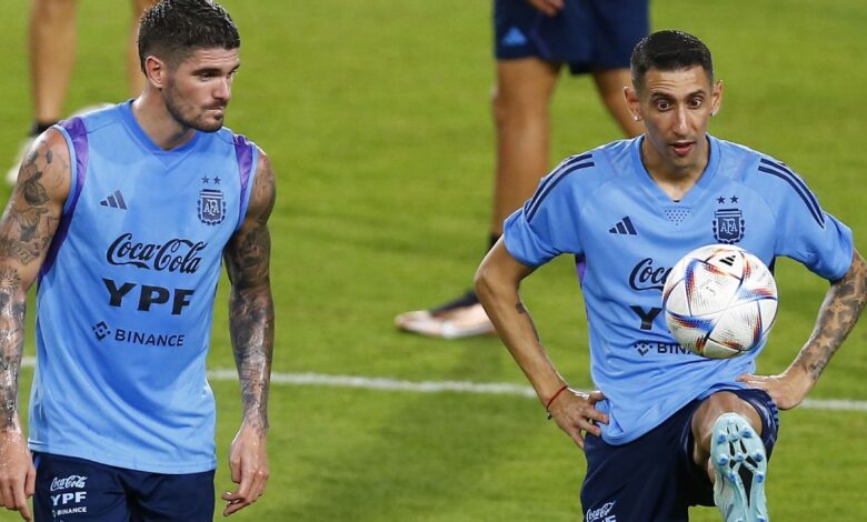 Di María y De Paul, en condiciones para jugar semifinales contra Croacia