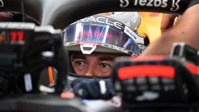 «Checo» Pérez logra el segundo mejor tiempo en la última práctica del GP de Brasil