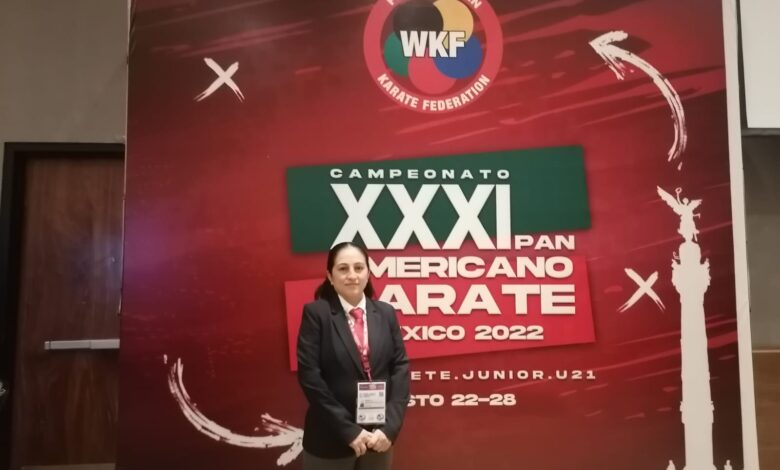 Destaca árbitra veracruzana en Panamericano de karate