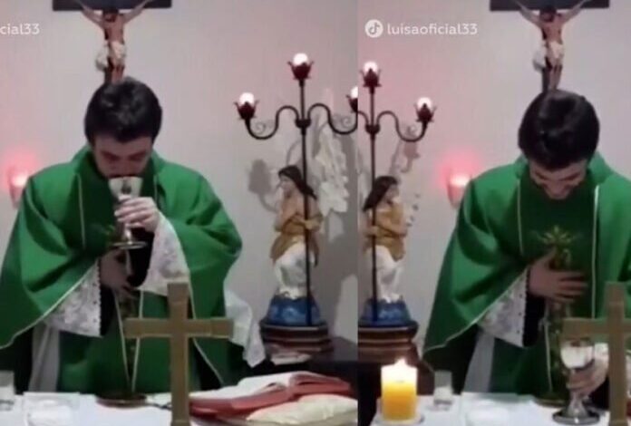 Sufre sacerdote ataque de risa en plena eucaristía