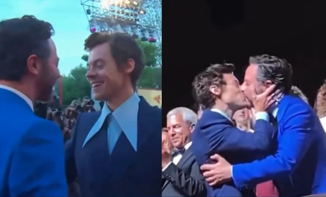 Harry Styles besó en la boca a Nick Kroll