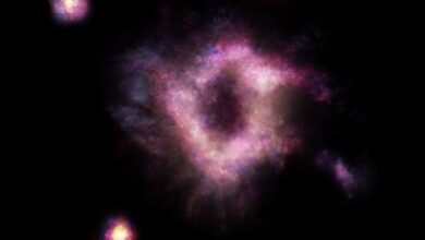 Descubren rara clase de galaxia que emite rayos gamma