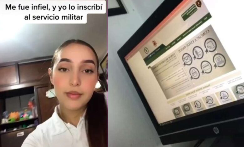 Mujer inscribe a su novio al servicio militar por infiel