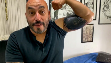 Lupillo Rivera modificará en vivo tatuaje con el que cubrió el rostro de Belinda