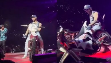 Anuel AA deja caer moto sobre el público durante concierto