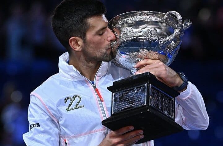 El mejor tenista mundial Novak Djokovic ganó su título 22 de Grand Slam