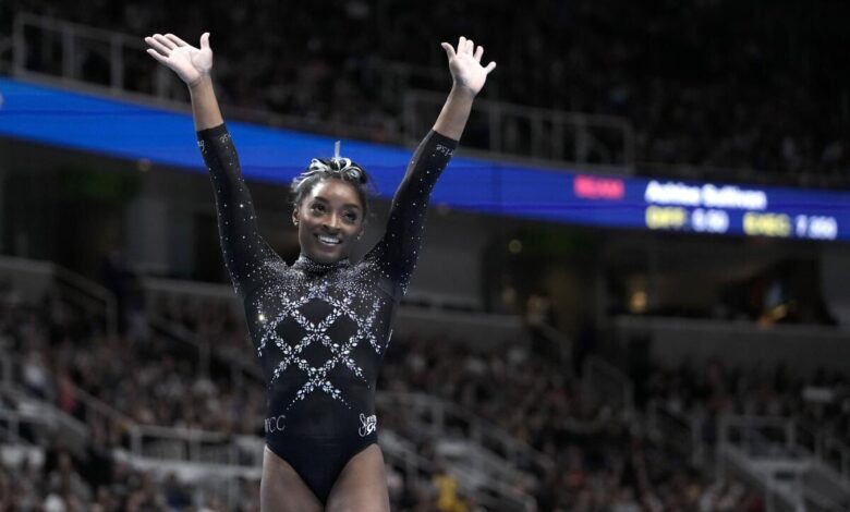 Simone Biles rompe el récord de mayor cantidad de victorias en el all-around