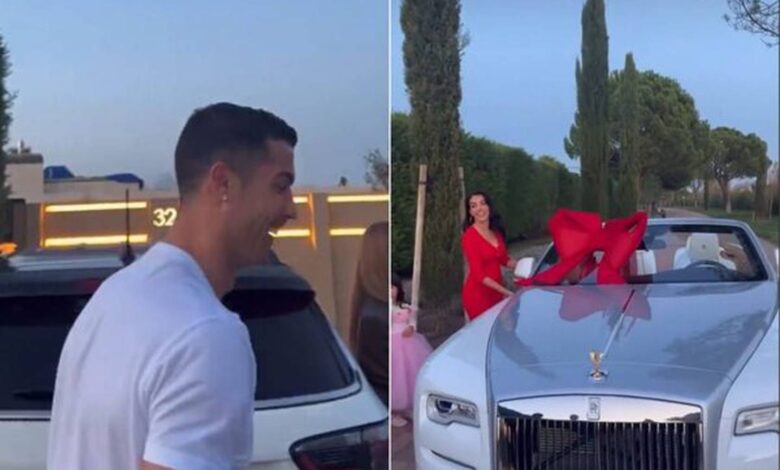 Georgina Rodríguez le regaló un Rolls Royce a Cristiano Ronaldo por Navidad