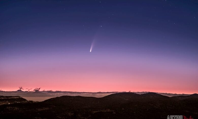 Así de impresionante se vivió el paso del cometa Neowise