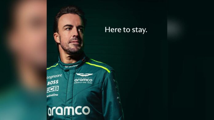 Fernando Alonso renueva con Aston Martin hasta 2026